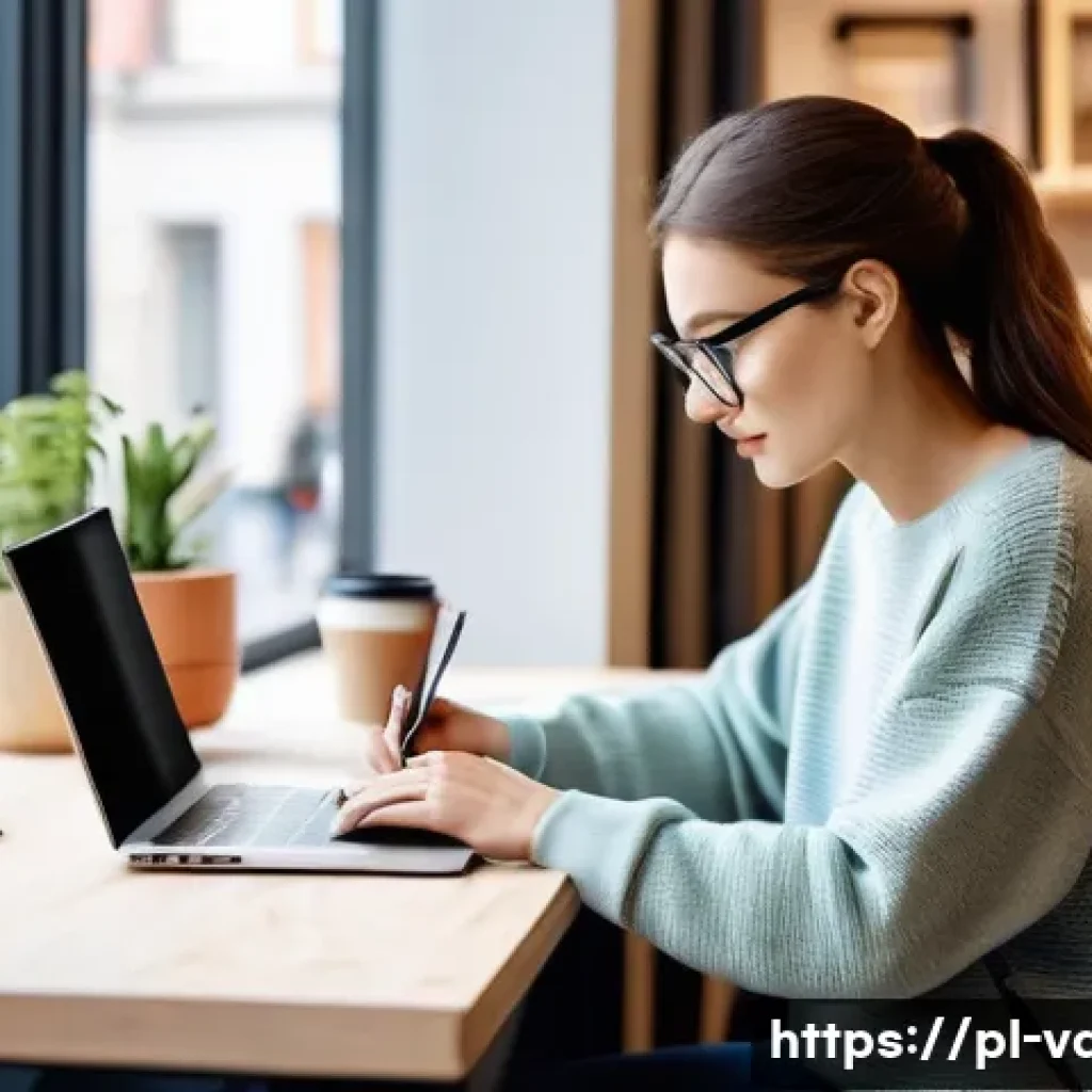 시각디자인 자격증으로 가능한 직업 - **Prompt:** A young, diverse female graphic designer in a bright, modern co-working space in Warsaw,...