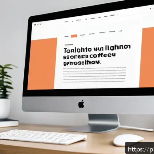 Home 33 시각디자인 실무 사례 연구 - A modern Polish web design workspace showcasing a dual-monitor setup displaying a website with bold ...
